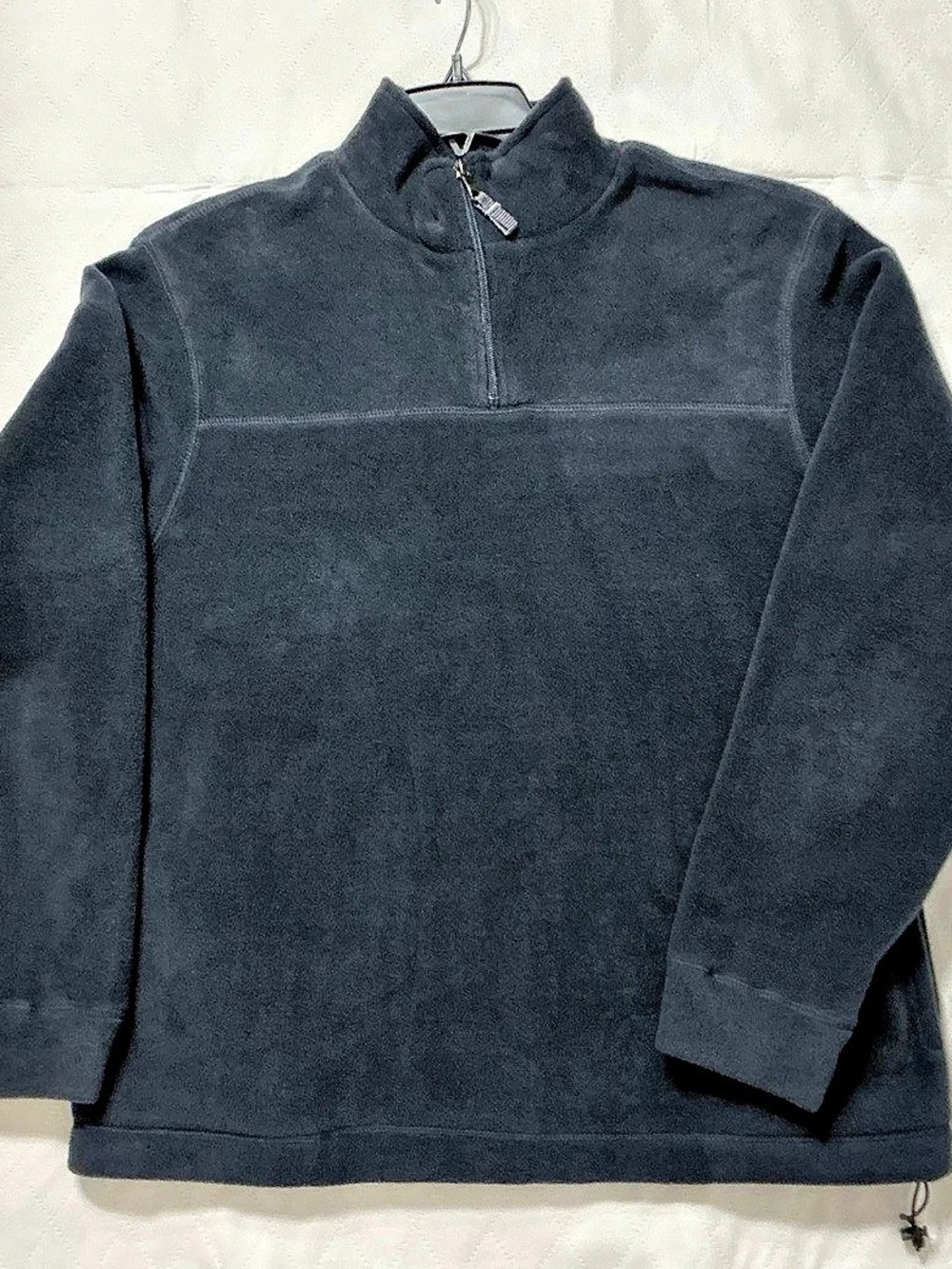 Vintage Y2K GAP Fleece 1/4 Zip Pullover Men L Black NWOT